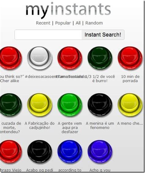 myinstance|MyInstants: Listen To, Create & Share Funny Sound Effects .